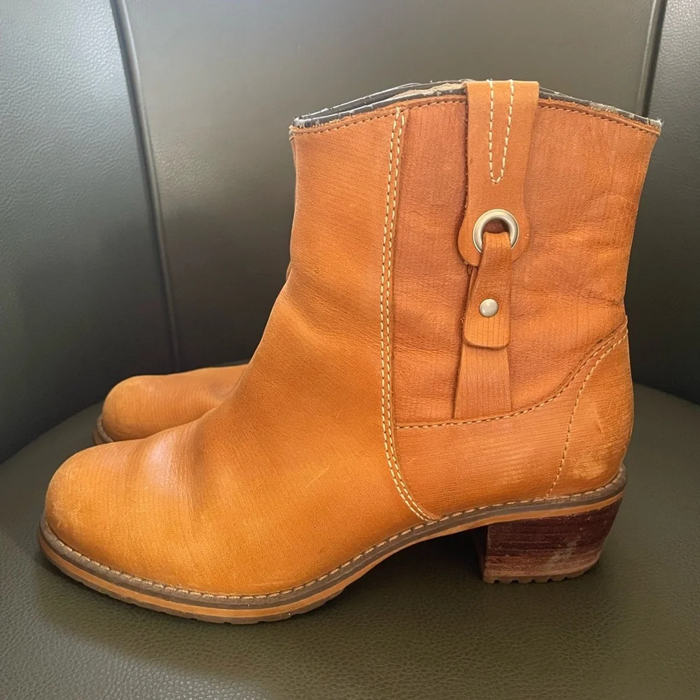 Red Wing Inez Leather Zip Up Ankle Boots Size 6.5 - Picture 1 of 10